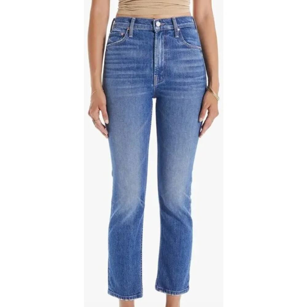 Mother Jeans High Waisted Rider Ankle Denim Straight Running with Scissors 27